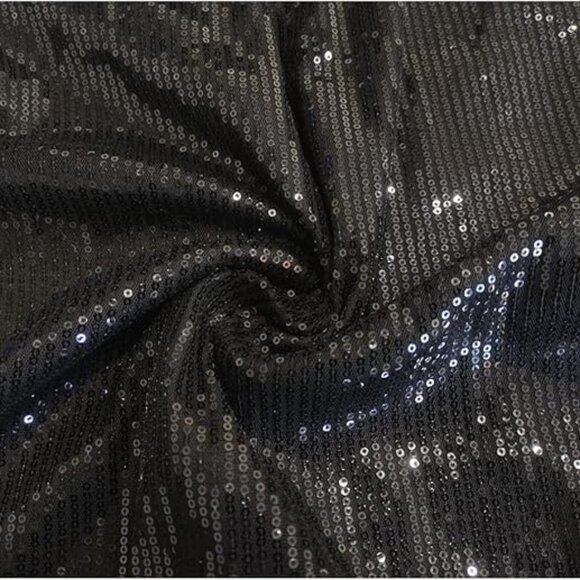 Women's Sequin Button Down Shirt Dress Long Sleeve - Picture 5 of 6